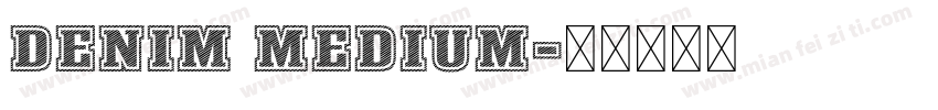 Denim Medium字体转换